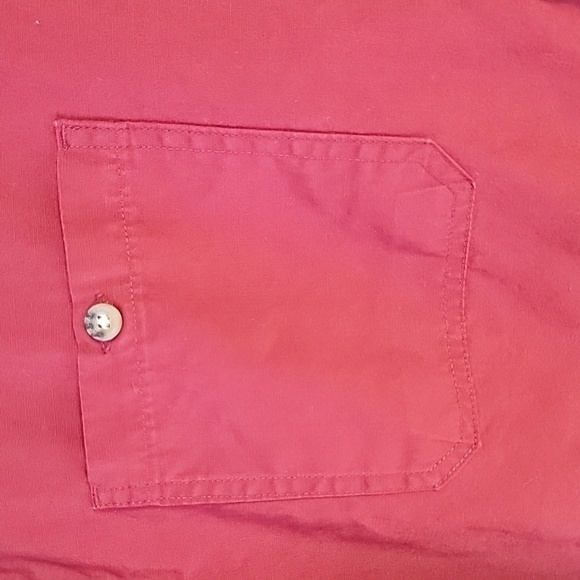 Carhartt maroon short sleeve button front shirt - Picture 4 of 8